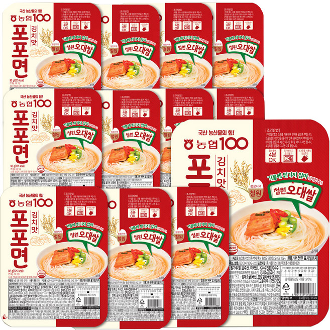 농협 철원 포포면 김치맛, 92g, 12개