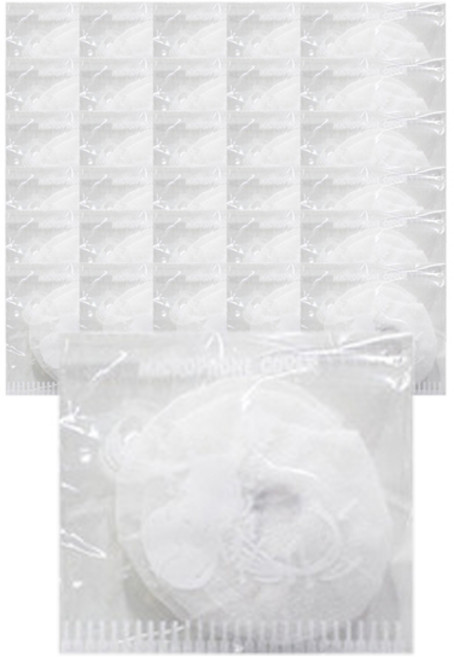 신흥몰 구즈넥 헤드셋 마이크용 소형 마이크커버 구즈넥용 100p, 구즈넥용[M-12T] 100매