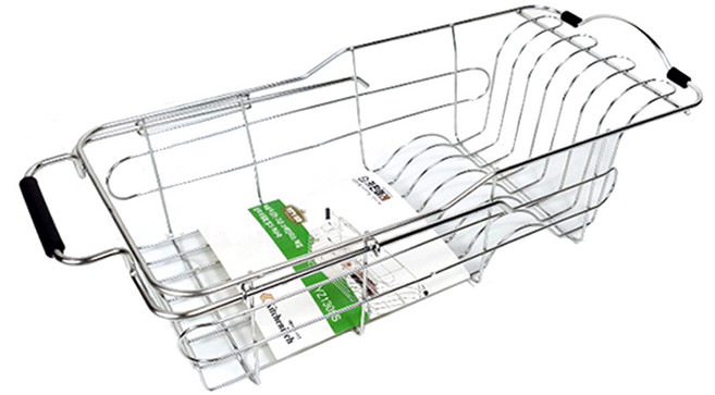 키친이레 길이조절 스테인리스 싱크대 그릇건조 선반 YZ1305S, 혼합색상, 1개