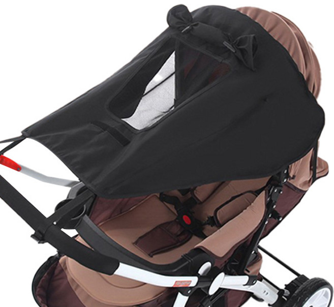 조이멀티 유모차 햇빛가리개, 블랙, 1개
