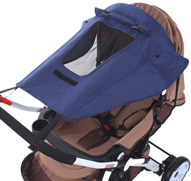 조이멀티 유모차 햇빛가리개, 블루, 1개
