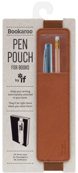 이프 Bookaroo 북밴드형 펜파우치 펜홀더, 브라운, 1개