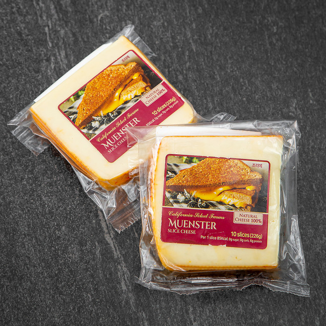 루미아노 캘리포니아 뭔스터 슬라이스 치즈, 22.6g, 10개입, 2개