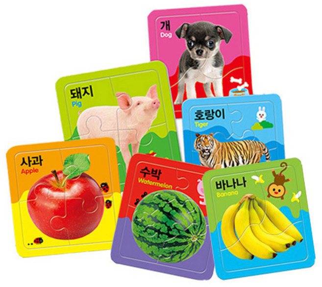 Applebee 首款拼圖 動物 + 水果蔬菜 2件組