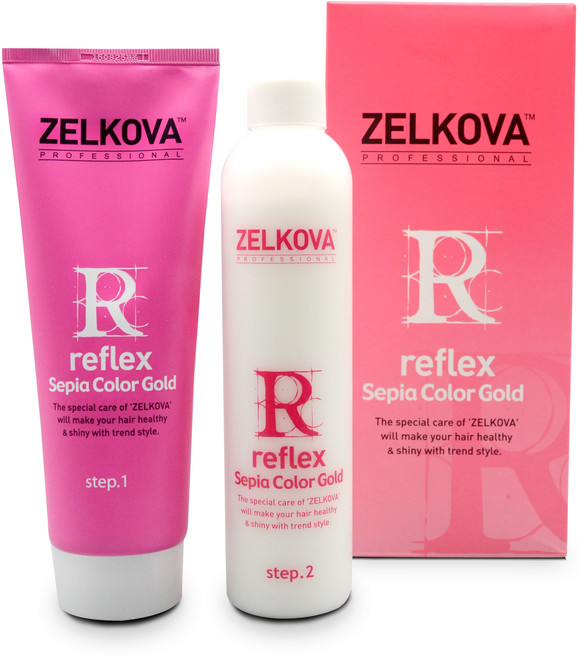 리플렉스 세피아 컬러 골드 염색약 220ml, 블랙 1N, 1개