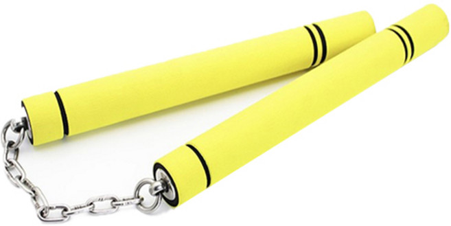 룻츠 소리O 스폰지 쌍절곤 2개, 노란색