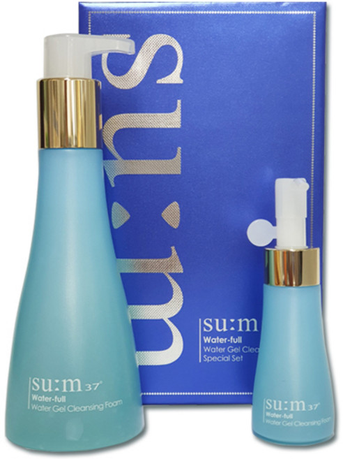 숨37도 워터풀 워터젤 클렌징 폼 250ml + 50ml 기획세트, 1세트