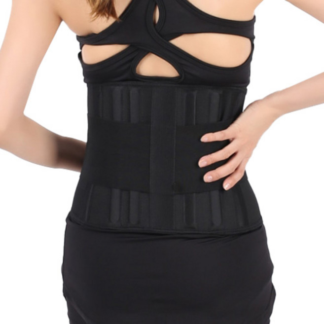 O2메디칼 블랙 2중 허리보호대, 1개