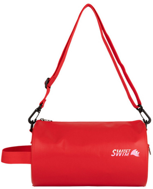 스윗스윔 타포린 원통 가방, RED