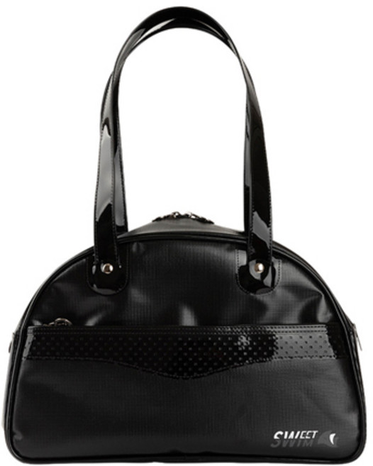 스윗스윔 타포린 반달 비치백, BLACK