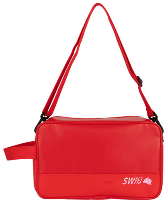 스윗스윔 타포린 사각 수영가방, RED