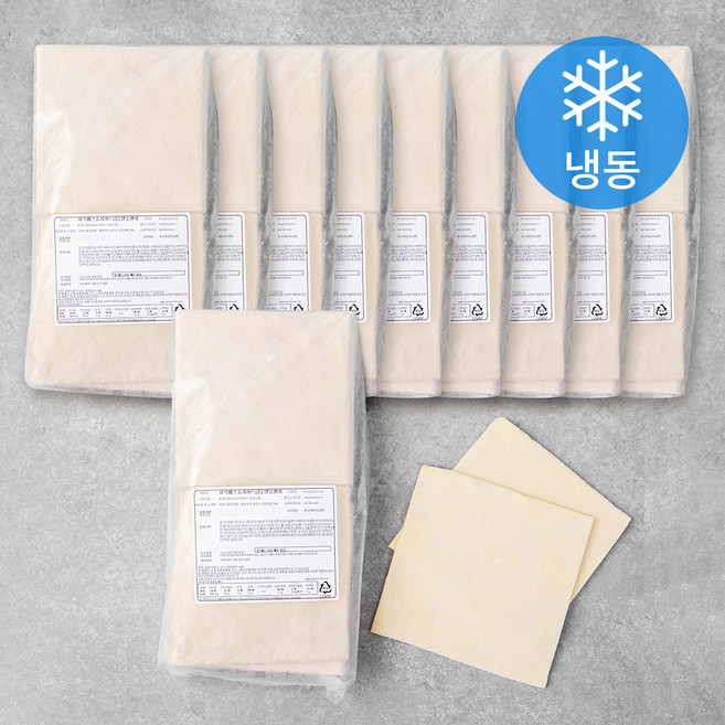 맨치트 서울식품 생지 사각 페스츄리 시트 중 (냉동), 75g, 120개입, 1개