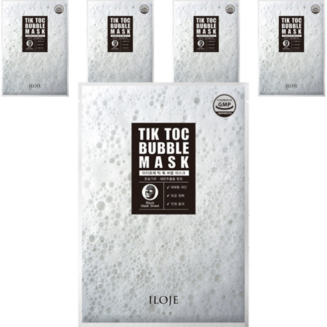 아이로제 틱톡 버블 마스크팩 115g, 5개입, 1개