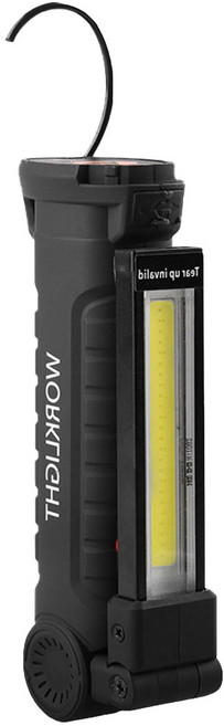 TheGreen 360도 회전 USB 충전 COB 눈뽕 LED 랜턴, 검정, 1개