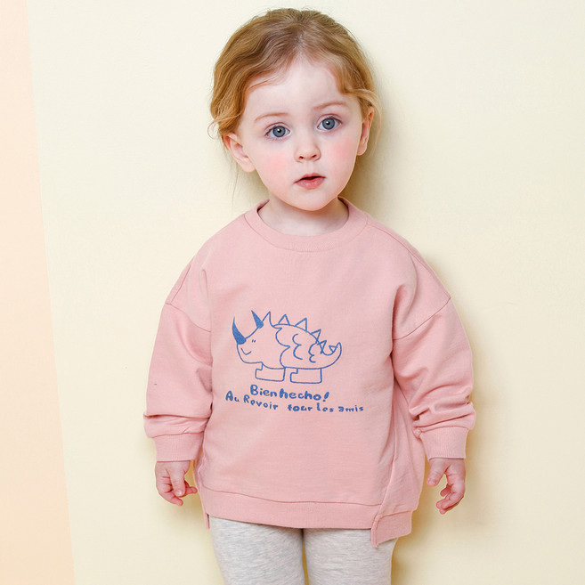 밀크마일 아동용 뉴스테고 맨투맨 롱 티셔츠