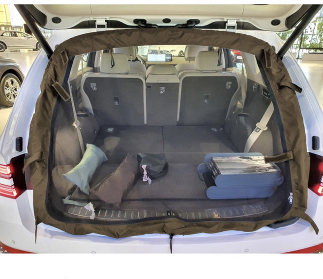 울프라운치 트렁크 메쉬 도어 차량 방충망 팰리세이드, 다크올리브