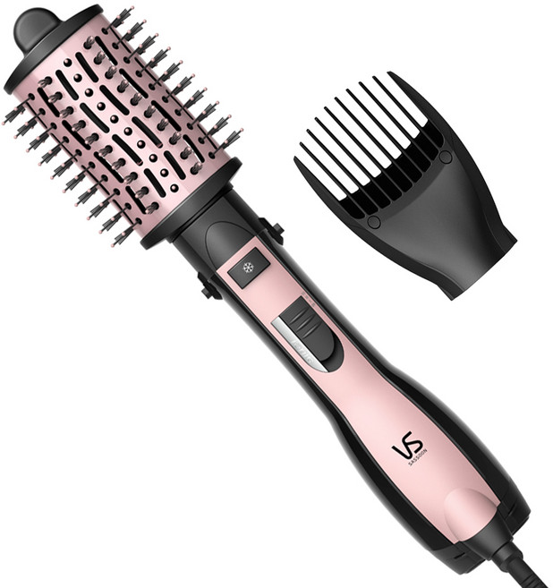 비달사순 올인원 드라이어 브러시 1100W, 블랙 + 파스텔핑크, VSAS117K