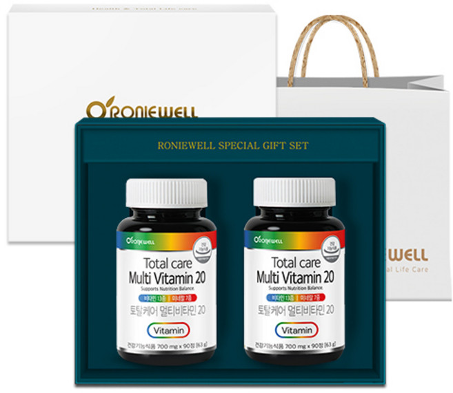 로니웰 토탈케어 멀티비타민 20 선물세트, 90정, 1세트