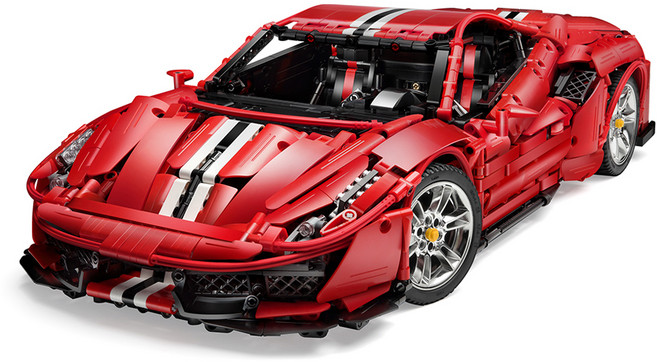 카다 이탈리안 마스터 슈퍼카 블럭시리즈, 레드, 1개