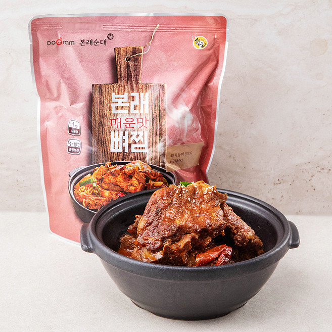 도드람한돈 본래 매운맛 뼈찜, 1kg, 1개
