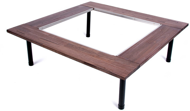 우드웍스 블랙 우드 화로대 테이블 WW-20B990, 혼합색상