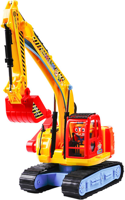 뽀로로 씽씽 포크레인 작동완구, 혼합색상, 1개