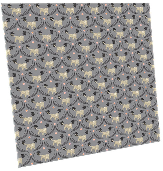 에이치티피 전통 문양 타일 범문 동물문 K0407 1000807, 혼합색상, 1개