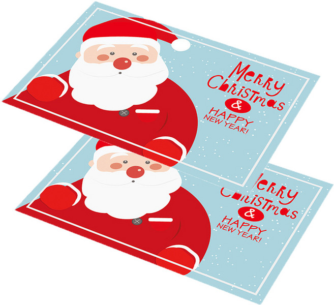 라온투유 크리스마스 식탁 매트 2p, Type 6, 450 x 300 mm, 2개