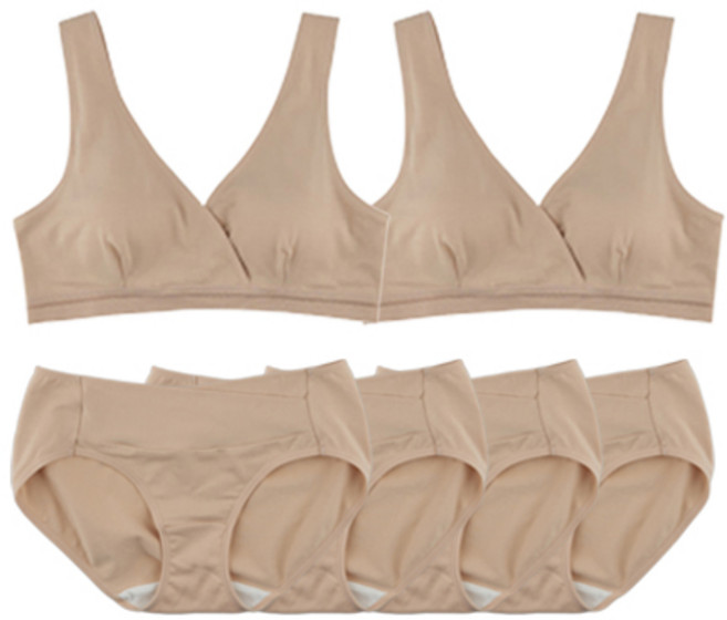 뉴니끄 모코랩 수유브라 2p + 팬티 4p 세트