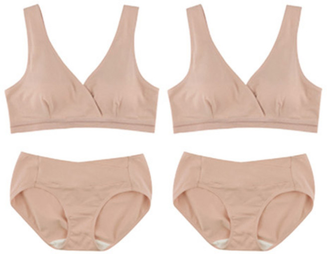 뉴니끄 모코랩 수유브라 2p + 팬티 2p 세트