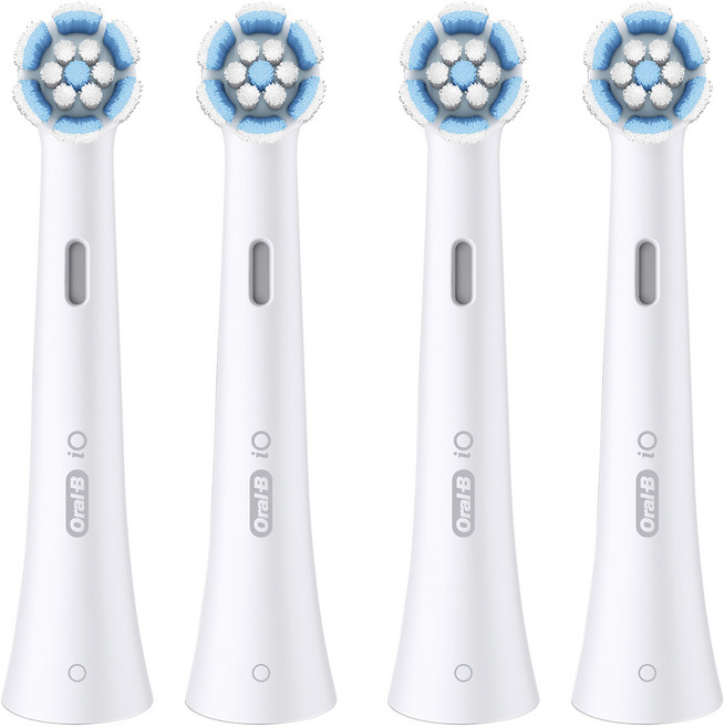오랄비 정품 iO 젠틀 케어 화이트 전동칫솔 리필모, 4개
