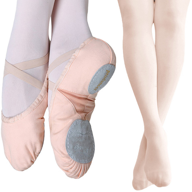 키즈발레몰 알롱제 발레슈즈 SM7 + 유발 타이즈 L