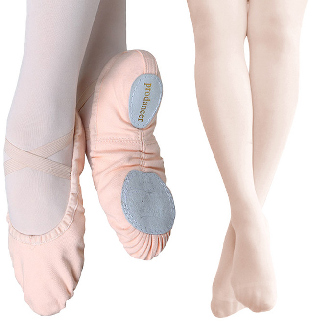 키즈발레몰 알롱제 발레슈즈 SM5 + 유발 타이즈 L