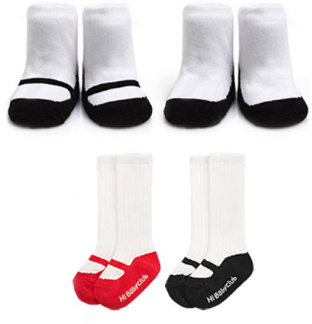 하이베이비클럽 아동용 슈즈 니삭스 2종 + 메리제인 양말 2종 세트