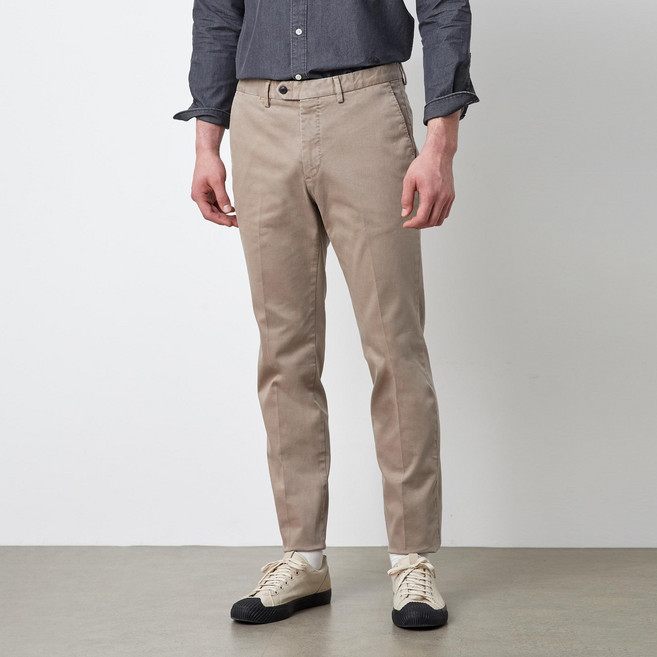 닥스 남성용 단색 면혼방 팬츠 DMPA1D021I2