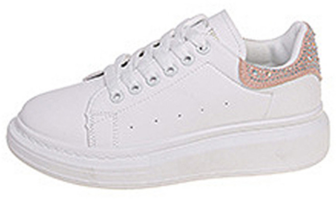 페이퍼먼츠 백라인 큐빅 깔끔 화이트 여성 보드화 00213