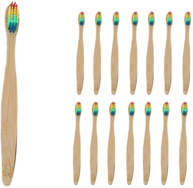 지바토 대나무 칫솔 Type9 Z1118, 15개입, 1개