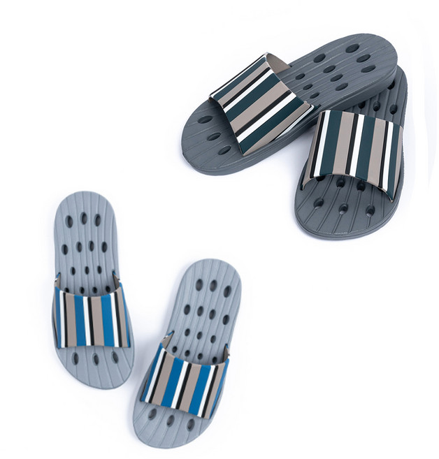 자연일상 슬라이드 어스 논슬립 욕실화 GRAY + DEEP GRAY 세트, 1개