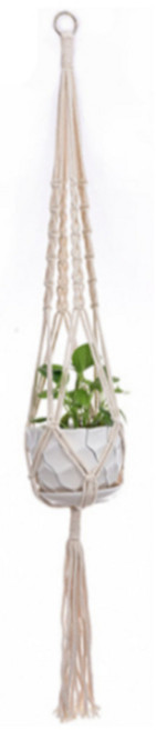 로즈로드 행잉 로프 마크라메 화분 걸이, WD004, 1개