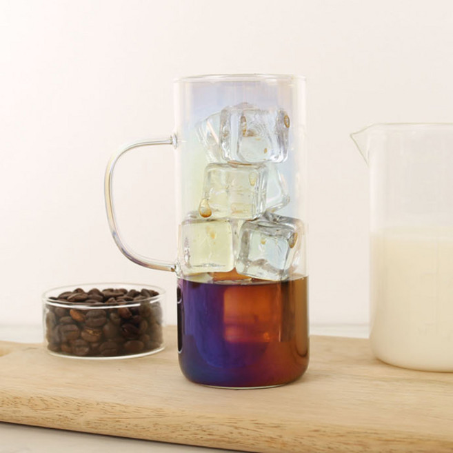 마카 MOR 홀로그램 오로라 내열 머그컵 430ml M01, 혼합색상, 1개