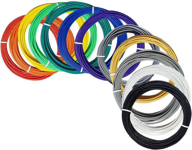 큐펜 저온 3D펜 PCL 필라멘트 12종 세트, 혼합색상, 1세트