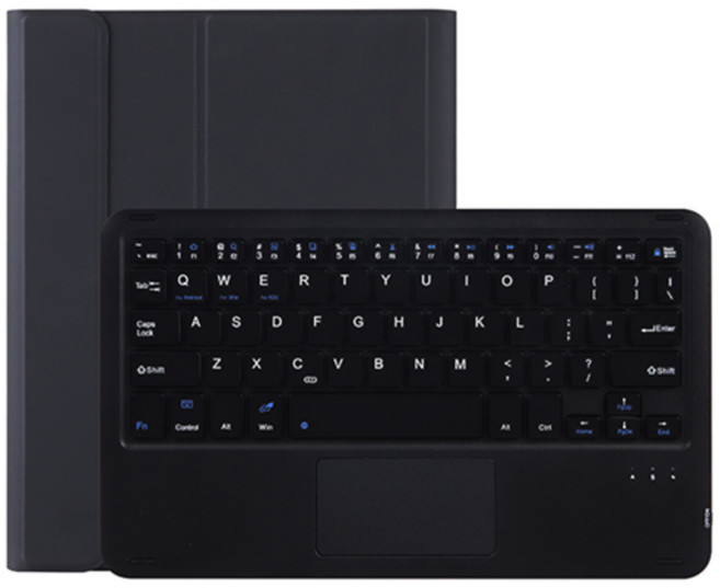 아이패드 프로 11 3 / 4 / 5세대 다이어리형 고급 블루투스 터치키보드 + 케이스 세트, 블랙, 1개