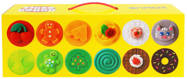 마이리틀타이거 타이거도우 메가팩24 클레이, 혼합색상, 2.676g, 1세트