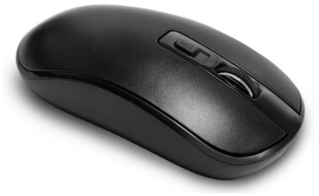 아이플렉스 무소음 무선 광마우스, 블랙, WM310