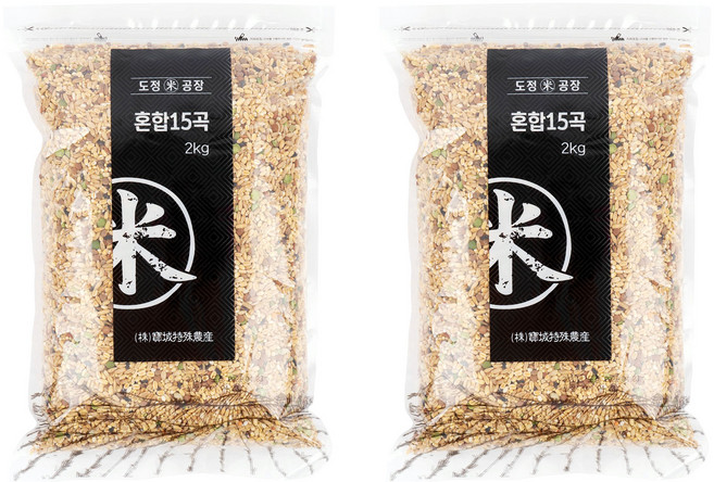도정공장 혼합 15곡, 2kg, 2개