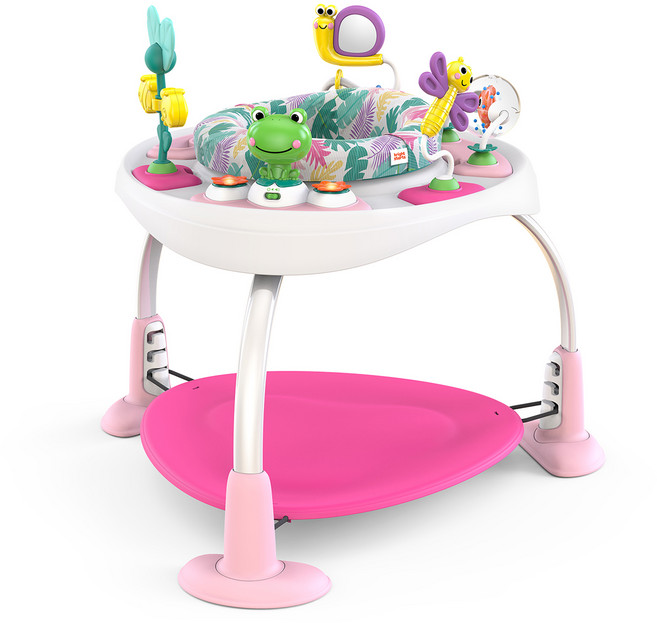 브라이트스타트 바운스 액티비티 점퍼, 핑크, 1개