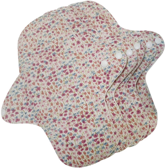 수미인 면 생리대 튤립핑크 팬티라이너, 19cm, 5개입, 1개