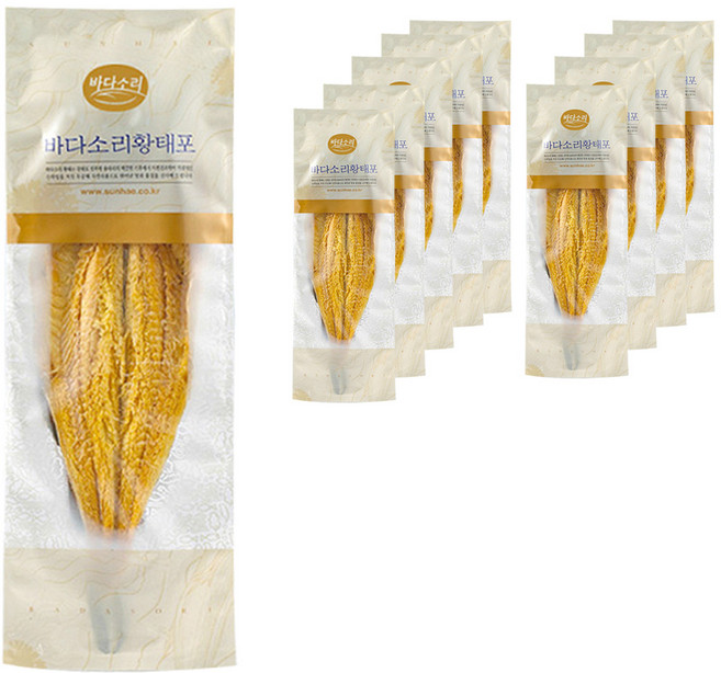 바다소리 용대리 황태포, 45g, 10개