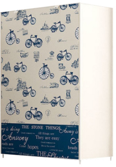 SAERON 베쟈 간이 신발장 5단, 자전거 베이지