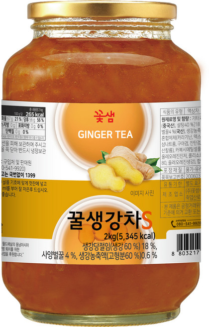 꽃샘 꿀생강차 에스, 2kg, 1개입, 1개